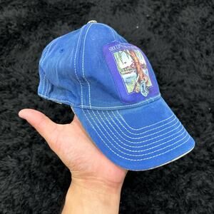 Fishing hat w graphic patchwork
